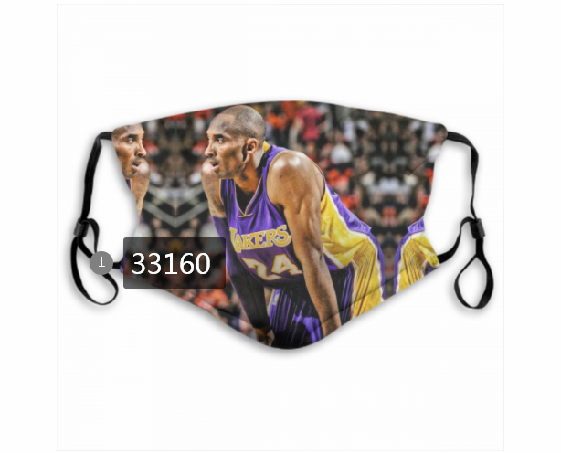 2021 NBA Los Angeles Lakers #24 kobe bryant 33160 Dust mask with filter